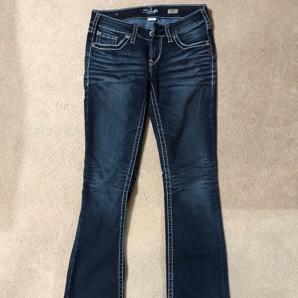 Silver boot cut jeans